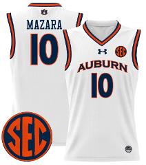 Baker Mazara Jersey #10 Auburn Tigers 2024 Lightweight Basketb...