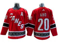 Carolina Hurricanes #20 Sebastian Aho Red Reverse Retro 2.0 Je...