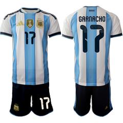 Argentina #17 GARNACHO Jersey Team x World Cup 2026 Home White...