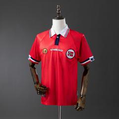 Men's Norway 1998/99 Home Red Retro Shirt Jersey