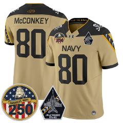 Phil McConkey Jersey #80 Navy Midshipmen Jolly Rogers 250th Pa...