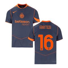 Davide Frattesi 16 Inter Milan 2025-26 Third Match Jersey  Gray