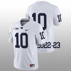 Men's Penn State Nicholas Singleton Jersey #10 College Game Wh...