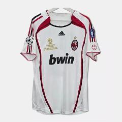 Maldini #3 AC Milan 2006-07 UCL Final Retro Away Jersey  White