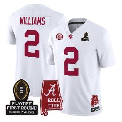 Ryan Williams Jersey #2 Alabama Crimson 2025 Playoff First Rou...
