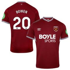 Jarrod Bowen #20 West Ham United 2025-26 Home Match Jersey  Bu...