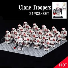 21PCS Star Wars Commander Neyo 91st Recon Corps Clone Troopers...