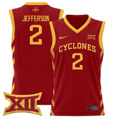 Joshua Jefferson Jersey #2 Iowa State 2024 Lightweight Basketb...