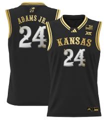 KJ Adams Jr Jersey #24 Kansas Jayhawks 2024 Lightweight Basket...