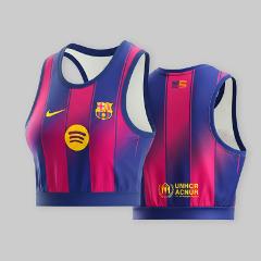 Barcelona 2025-26 Home Stripe Crop Jersey Iconic Fan Fashion  ...