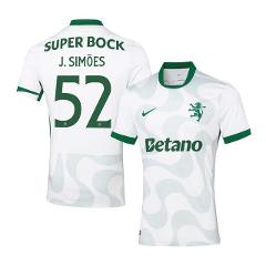 Joo Simes 52 Sporting CP 2025-26 Third Match Jersey  White