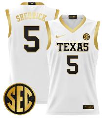 Kadin Shedrick Jersey #5 Texas Longhorns 2024 Lightweight Bask...