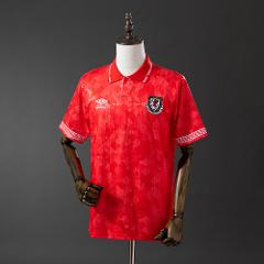 Men's Wales 1990/92 Home Red Retro Jersey