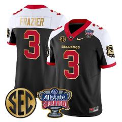 Nate Frazier Jersey #3 Georgia Bulldogs Sugar Bowl Patch Stitc...