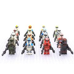 16PCS Star Wars Phase II Clone Trooper Assortment Minifigure