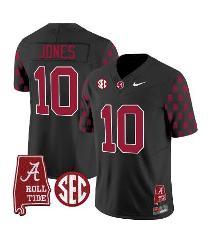 Mac Jones Jersey #10 Alabama Vapor College Football Limited St...