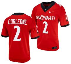 Cincinnati Bearcats Dontay Corleone Jersey #2 Red 2023 College...