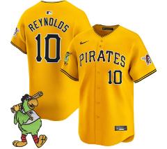 Bryan Reynolds Jersey #10 Pittsburgh Pirates Pirate Parrot Pat...