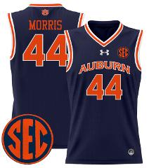 Chris Morris Jersey #44 Auburn Tigers 2024 Lightweight Basketb...