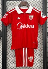 Kids 25/26 Sevilla Away Jersey Shirt Kit 2025 Youth Soccer Foo...