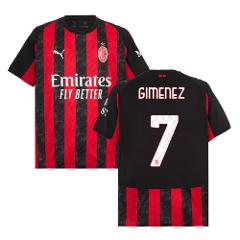 Santiago Gimenez 7 AC Milan 2025-26 Away Men Jersey  White