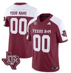 Men's Custom Texas AM Aggies Jersey Limited College Footb Alte...