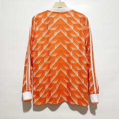 Netherlands 1988 Home Men Retro Jersey  Long Sleeve, Orange