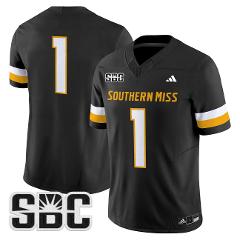 Team Jersey #1 Southern Miss Golden Eagles 2025 Limited Stitch...