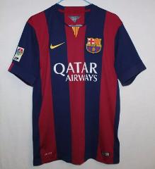 Luis Suarez #9 FC Barcelona 2014-15 Home Retro Jersey  Scarlet