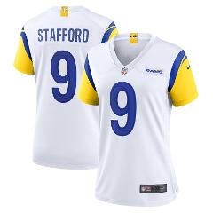 Women's RAMS #9 Matthew Stafford game jersey White new