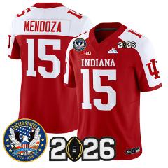 Fernando Mendoza Jersey #15 Hoosiers United States 250th V2 St...