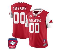Custom Arkansas Razorback Jersey Football The Natural State Pa...