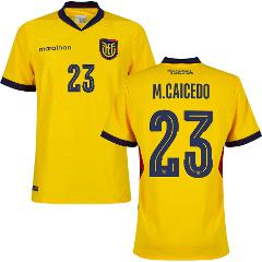Ecuador Caicedo #23 Home 2026 World Cup Jersey Fan Version