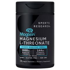 Sports Research Magtein Magnesium L-Threonate, 2000 mg, 135 Ve...