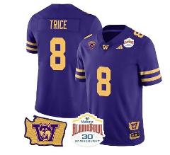 Bralen Trice Jersey #8 Washington Huskies Alamo Bowl Patch Foo...