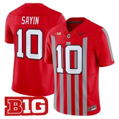 Julian Sayin Jersey #10 Ohio State Buckeyes Throwback Limited ...