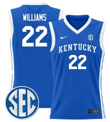 Amari Williams Jersey #22 Kentucky Wildcats Lightweight Basket...