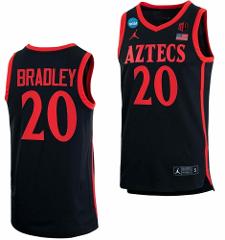 Men's Matt Bradley Jersey San Diego State Aztecs Basketball 20...