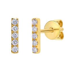 Round Brilliant 0.12 ctw VS2 Clarity, I Color Diamond 14kt Gol...