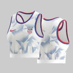 USA 2025-26 Crop Soccer Jersey Womens Sportwear  White