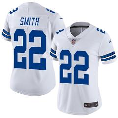 Women's Dallas Cowboys #22 Emmitt Smith Football jersey white ...