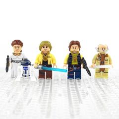 Star Wars Medal Ceremony Luke, Han & Leia 4 Minifigures Lot