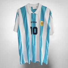 Diego Maradona 10 Argentina 1994 Home Retro Jersey  Men