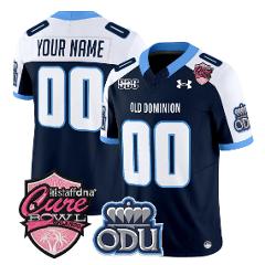 Custom Old Dominion Monarchs Jersey 2025 Cure Bowl Limited Sti...
