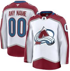 Colorado Avalanche Home Premium Custom Jersey -White