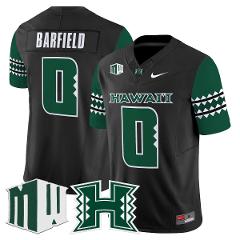 Cam Barfield Jersey #0 Hawai'i Rainbow Warriors 2025 Vapor Sti...
