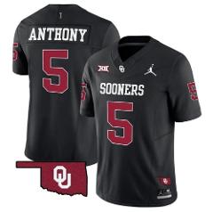 Men's Andrel Anthony Jersey #5 Oklahoma Sooners Vapor Limited ...