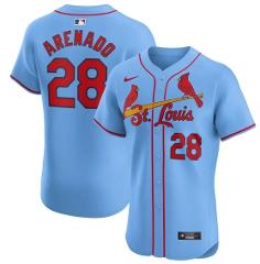 Nolan Arenado St. Louis Cardinals Elite Jersey Light Blue