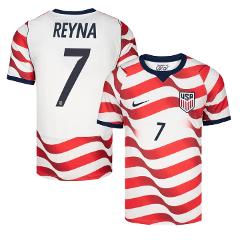 Gio Reyna Jersey #7 USMNT 2026 World Cup Match Stitched Stripe...