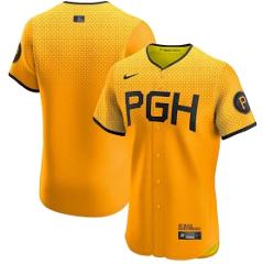 Pittsburgh Pirates City Connect Elite Jersey Gold